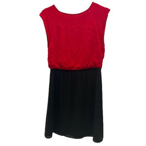 ALICE + Olivia Color-block silk lace back dress